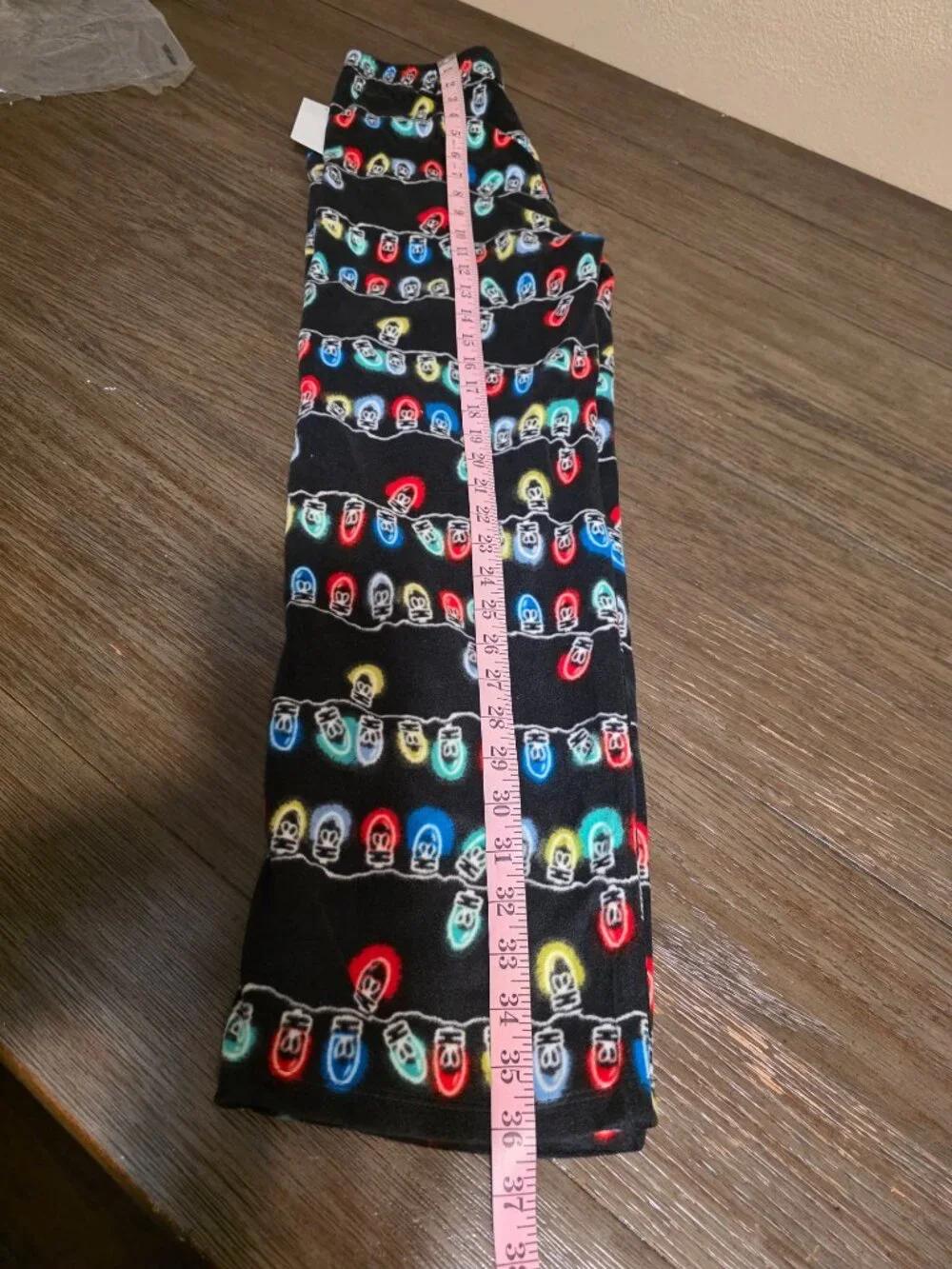 Nordstrom Boys Christmas Light Pajama Pants NWT 10/11 Fuzzy Flannel
